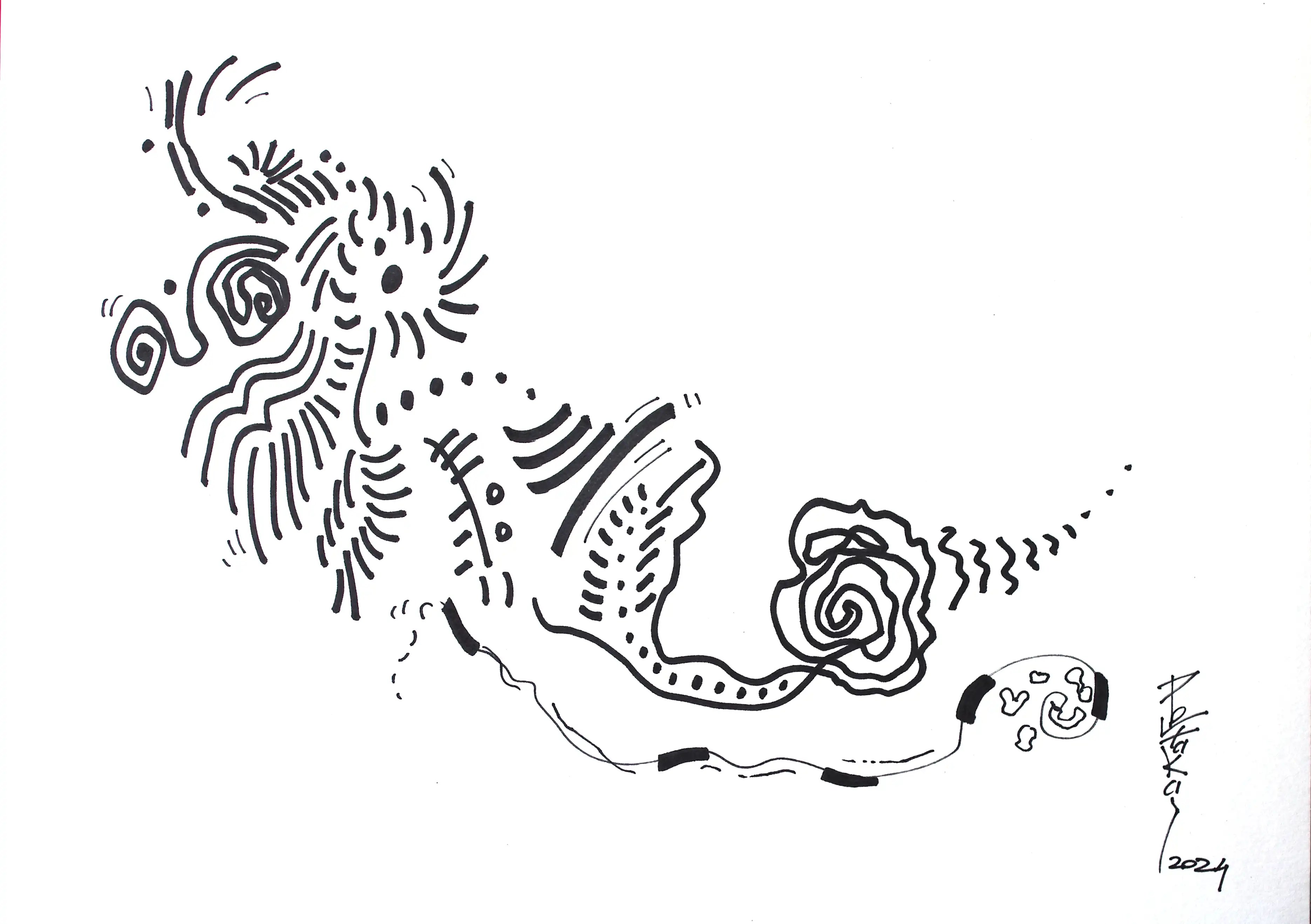 Il s’agit d’un dessin horizontal relativement doux et simple, qui est très esthétique. Le dessin entier se compose d’un bloc de ligne qui commence à gauche et se courbe vers le coin inférieur droit. C’est un dessin très dynamique. Une pièce de collection de grande valeur qui ajoutera une touche agréable à votre intérieur. Esthétisez votre argent | Investissez maintenant. Investissez maintenant et faites fructifier votre argent.
