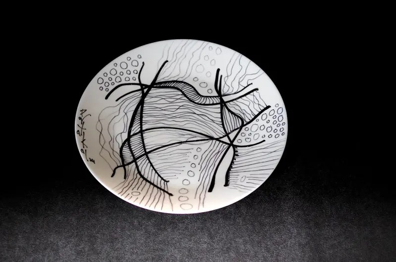 Miniature-Assiette Décorée-Dessin N° : 025