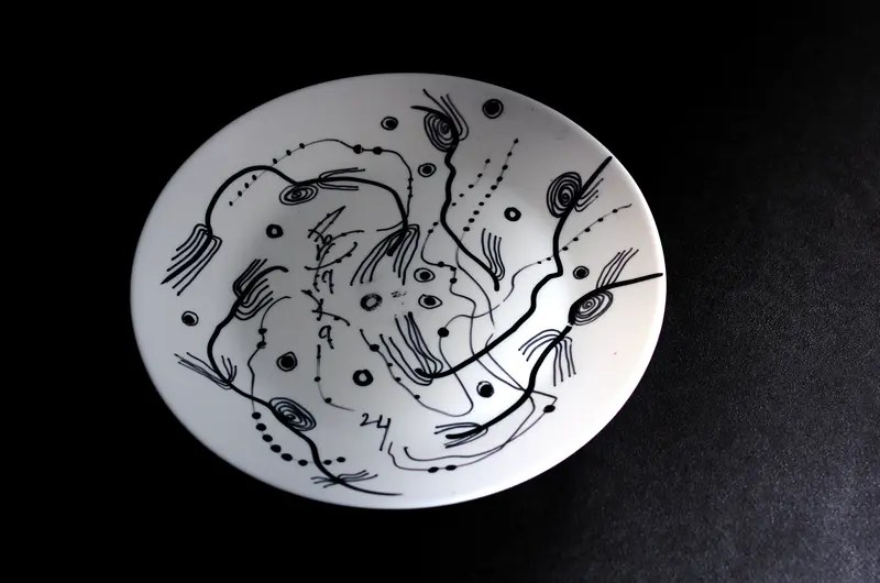 Miniature-Assiette Décorée-Dessin N° : 032