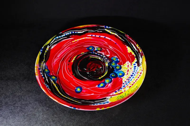 Miniature-Assiette Décorée | Peinture N° : 005