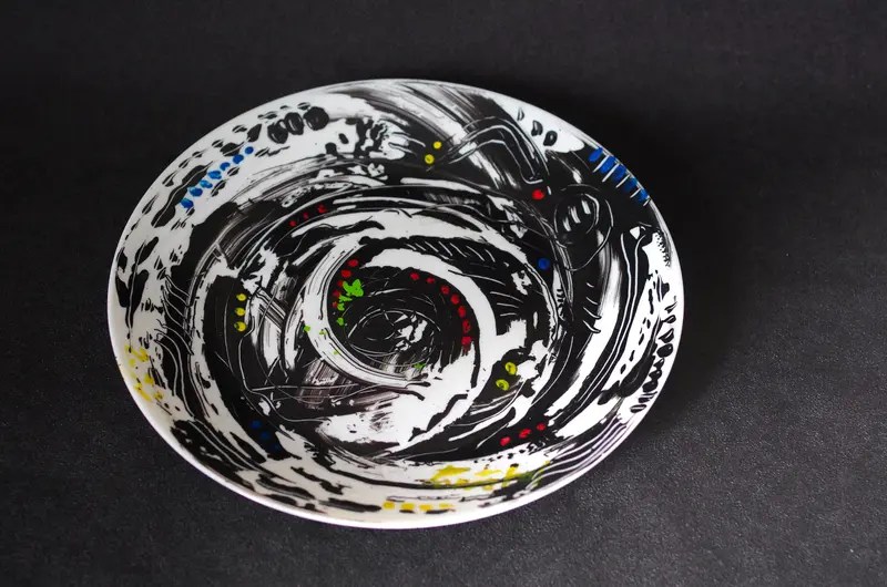 Miniature-Assiette Décorée | Peinture N° : 006