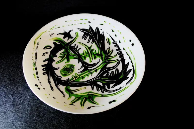 Miniature-Assiette Décorée | Peinture N° : 058