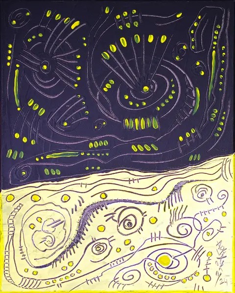 Peinture Abstraite N° : 092-Miniature