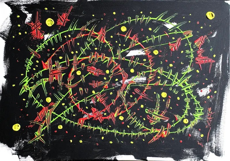 Peinture Abstraite N° : 094-Miniature