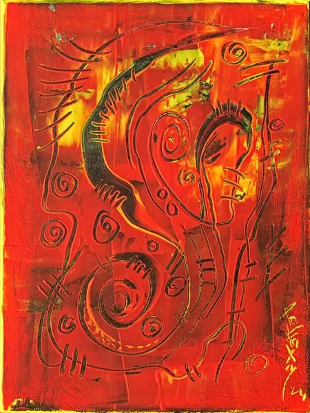 Peinture Abstraite N° : 098-Miniature