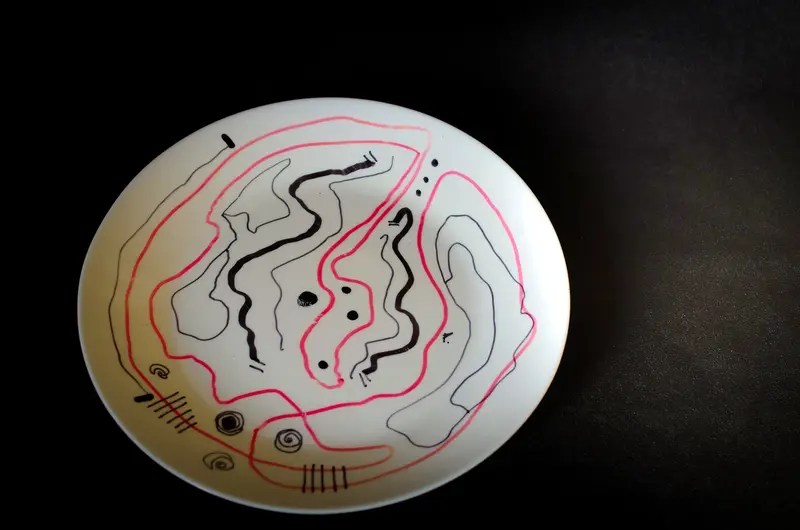 Miniature-Assiette Décorée-Dessin N° : 052