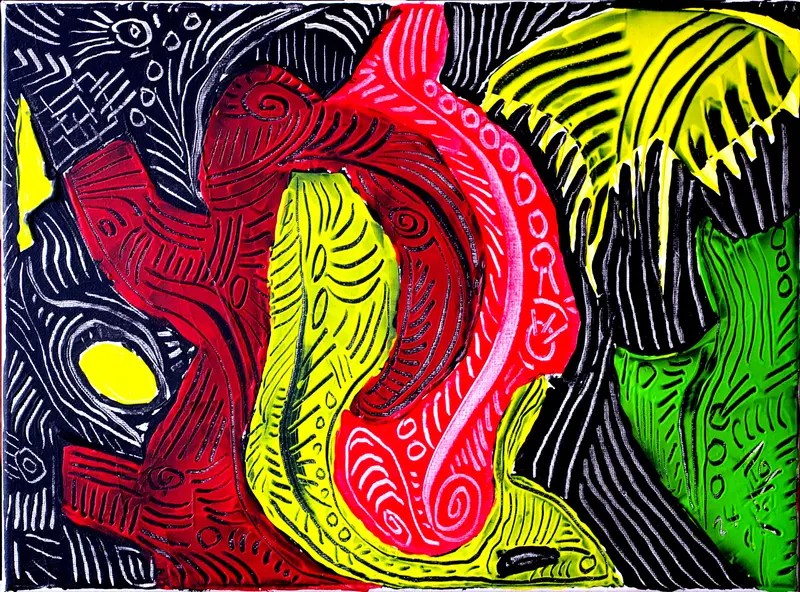 Peinture Abstraite N° : 047-Miniature